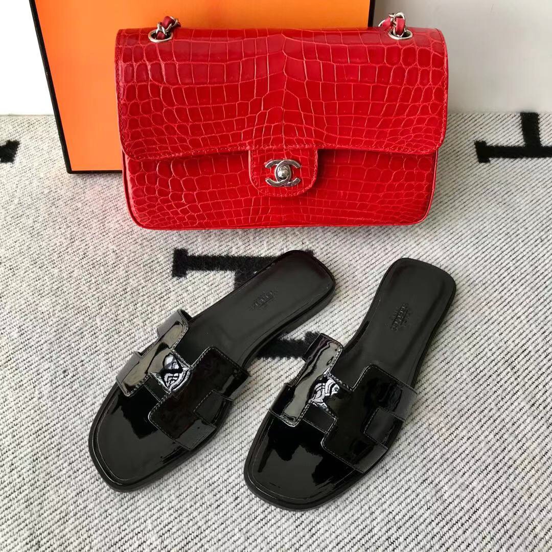 에르메스 올수공 오란 슬리퍼 샌들 페이던트 20